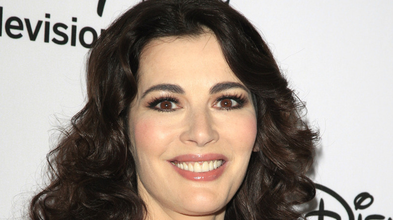 Nigella Lawson in red dress