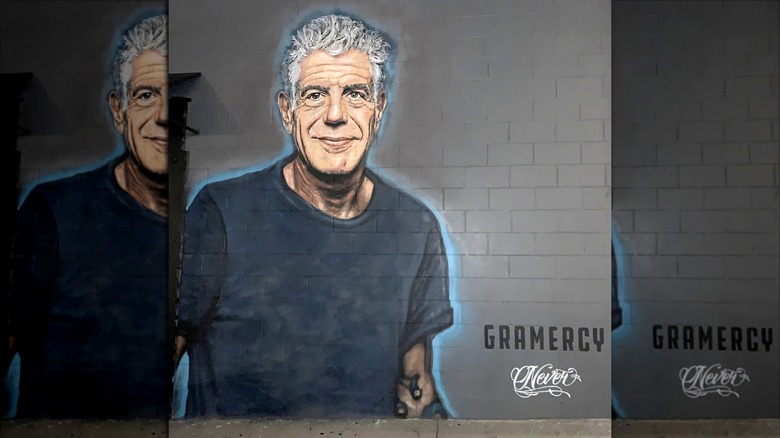 Anthony Bourdain mural