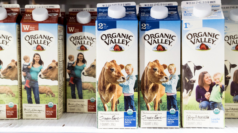 Organic Valley milk