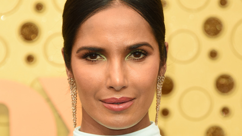 Padma Lakshmi smirking