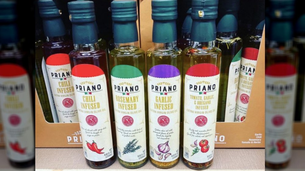 bottles of Aldi's infused olive oil