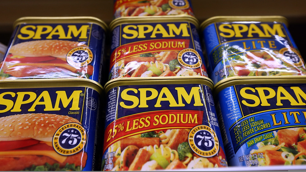 Spam on shelf