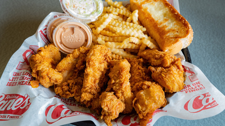 Raising Cane's sign