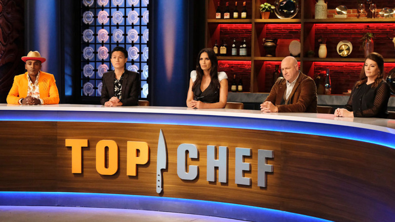 Marcus Samuelsson, Melissa King, Padma Lakshmi, Tom Colicchio, Gail Simmons on "Top Chef"
