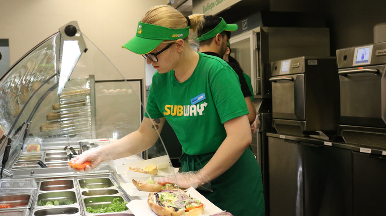 Subway sandwich artist