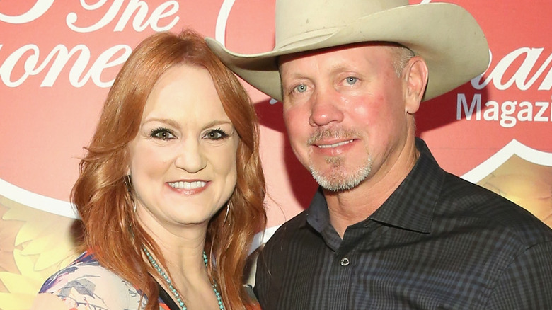 Close up of Ree Drummond and Ladd Drummond
