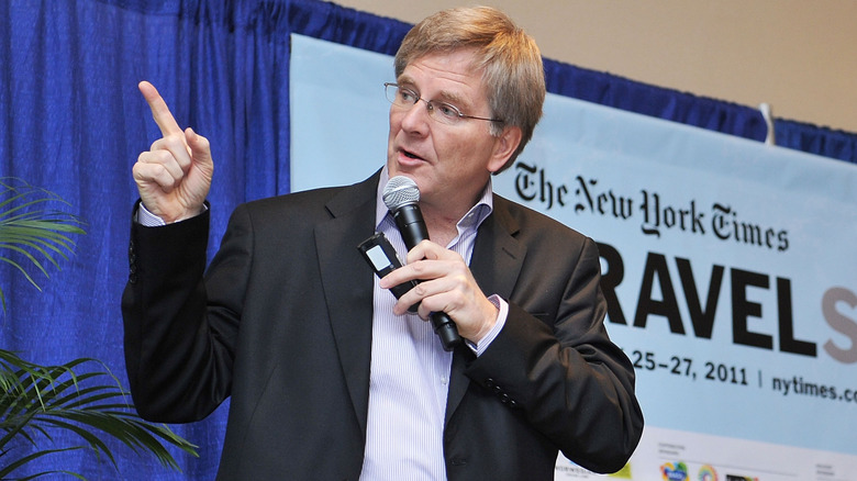 Rick Steves pointing