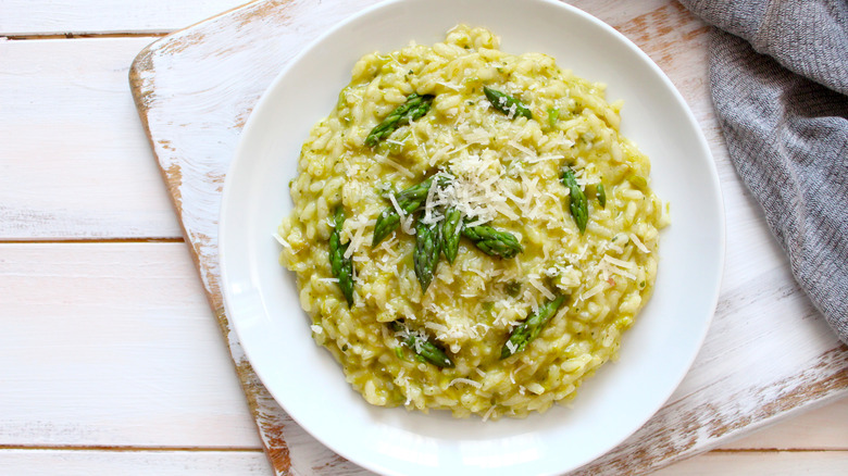 serving of italian risotto