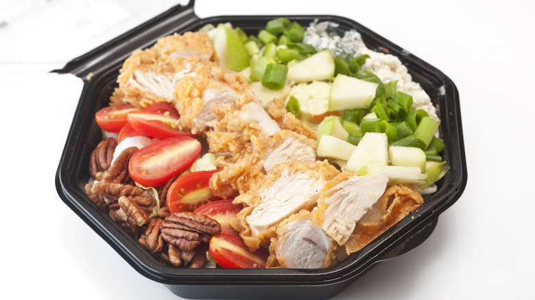 To-go fast food salad