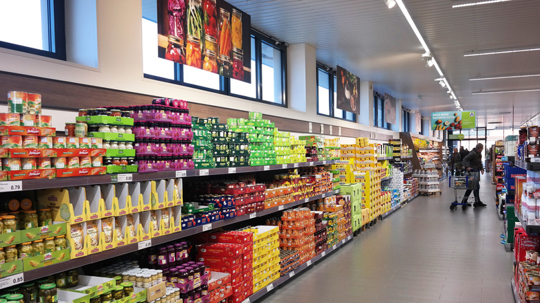 Aldi store interior