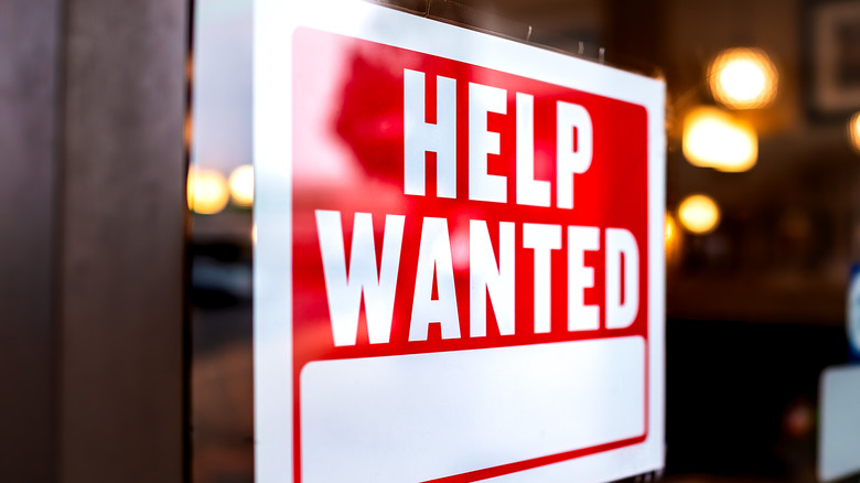 Help wanted sign