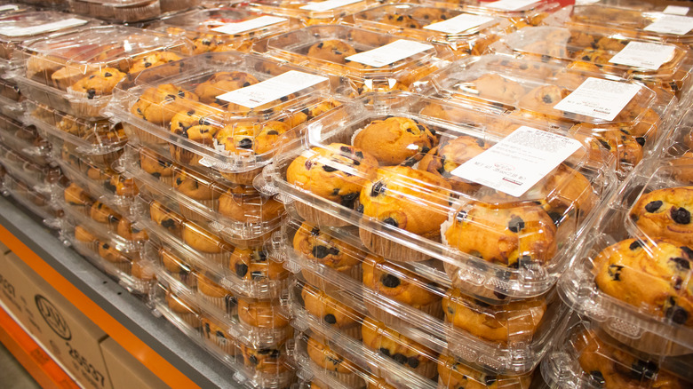 Costco blueberry muffin display