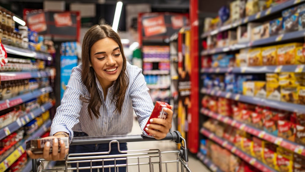 Woman in a supermarket