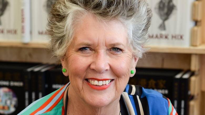 Prue Leith, one of the judges of the great british baking show