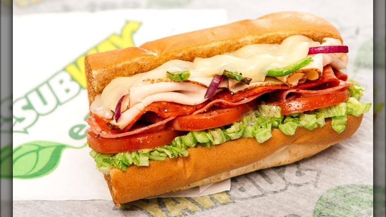 Subway turkey sub
