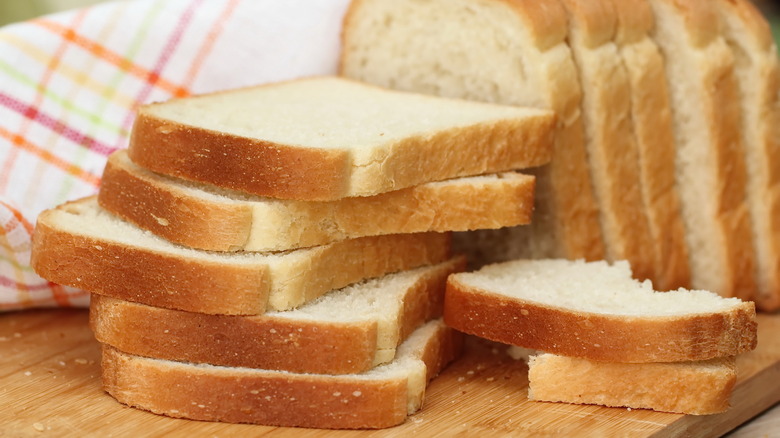 sliced loaf of white bread