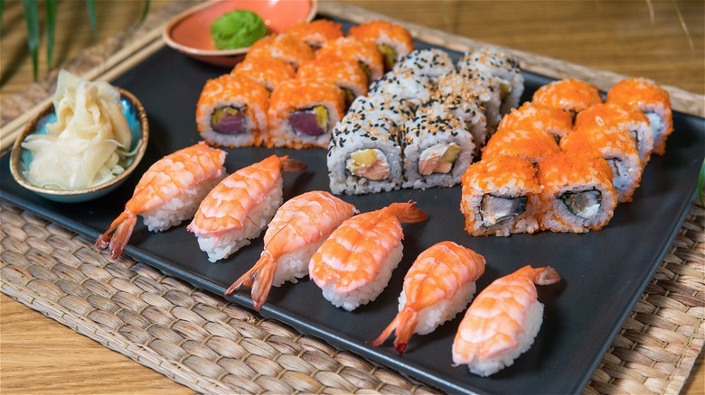 Variety of Fresh Sushi