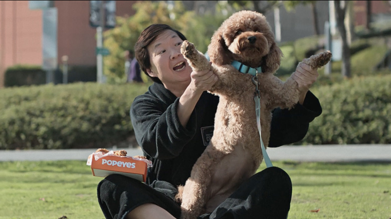 Ken Jeong and dog