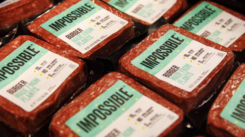 Impossible plant-based burger products