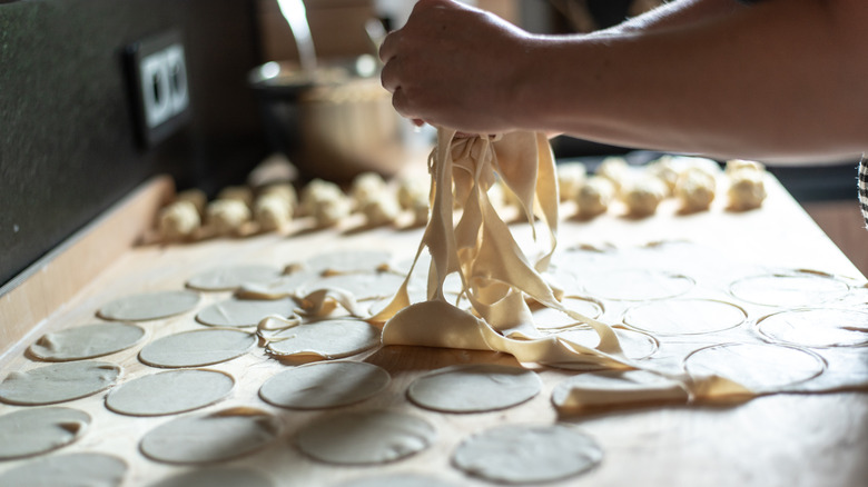 Making pierogi at home