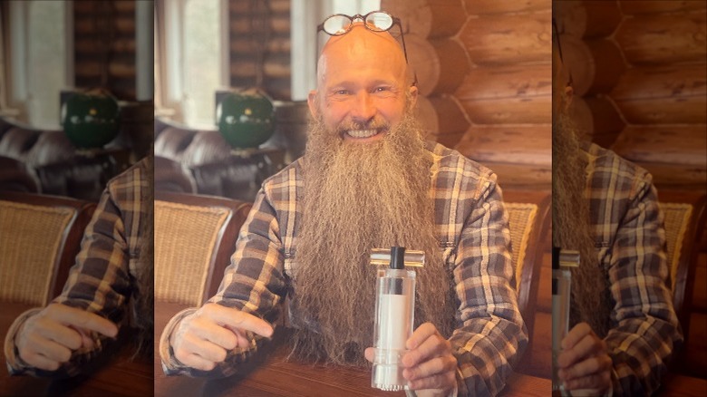Garlic Rocket creator Peter Bindner smiling
