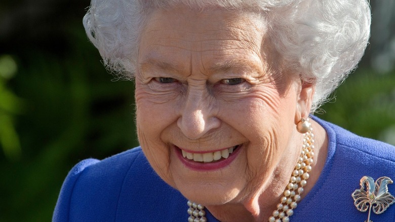 Queen Elizabeth II smiling