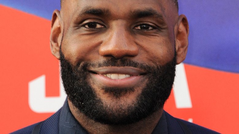 LeBron James with wide smile