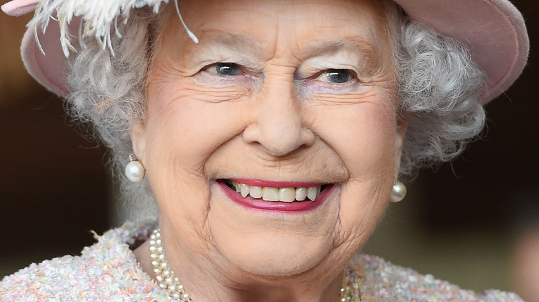 Smiling Queen Elizabeth II