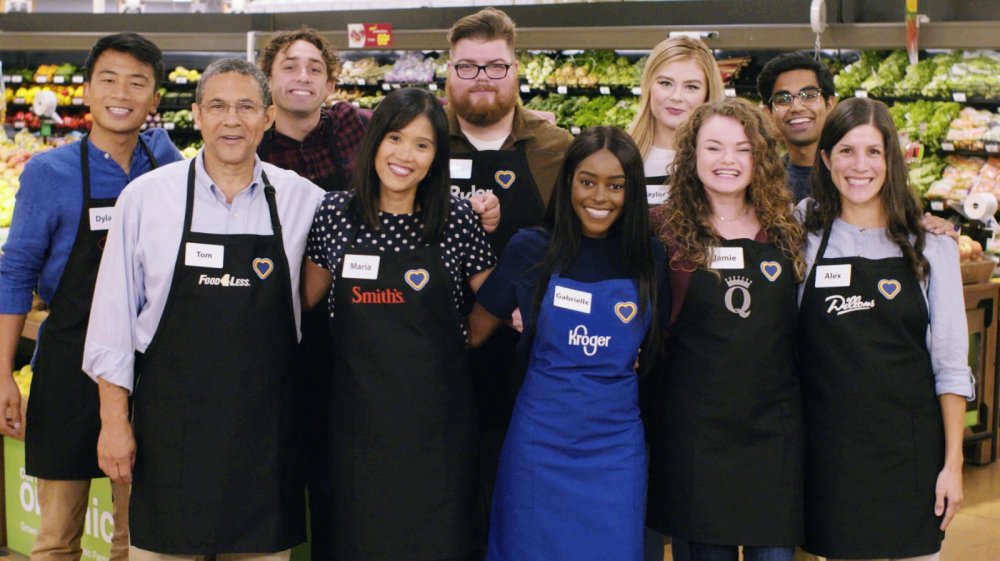 Kroger uniforms with multi color heart