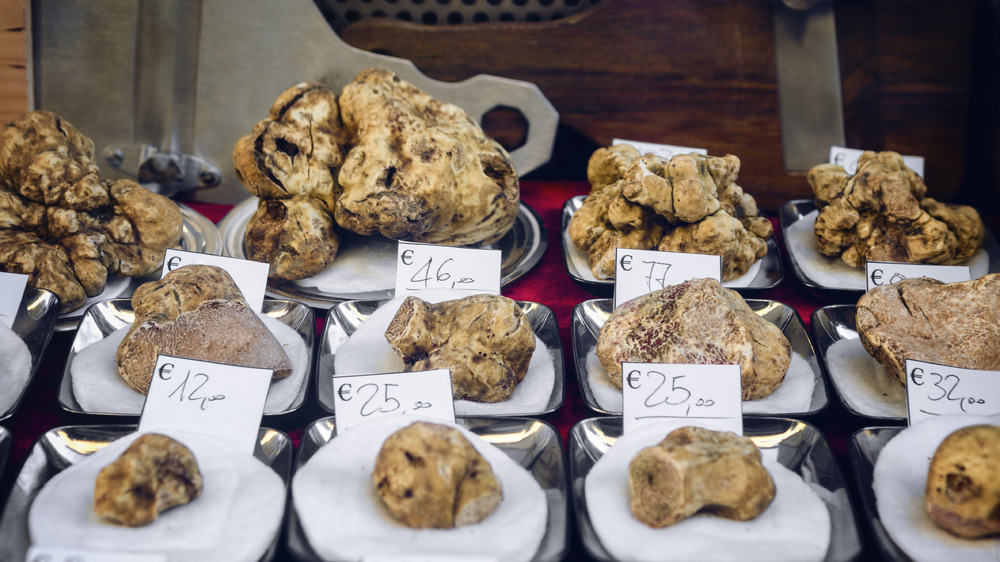 Fresh truffle market