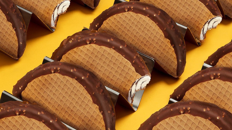 Choco Tacos on yellow background