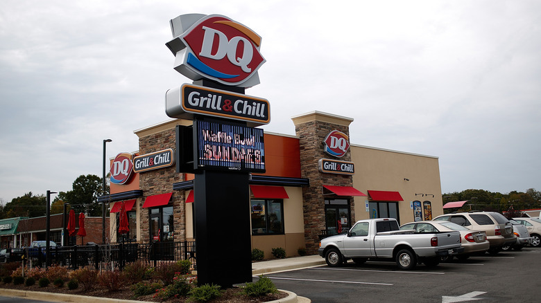 Outside a Dairy Queen outlet