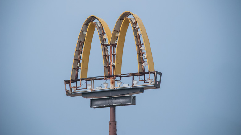 Broken McDonald's sign