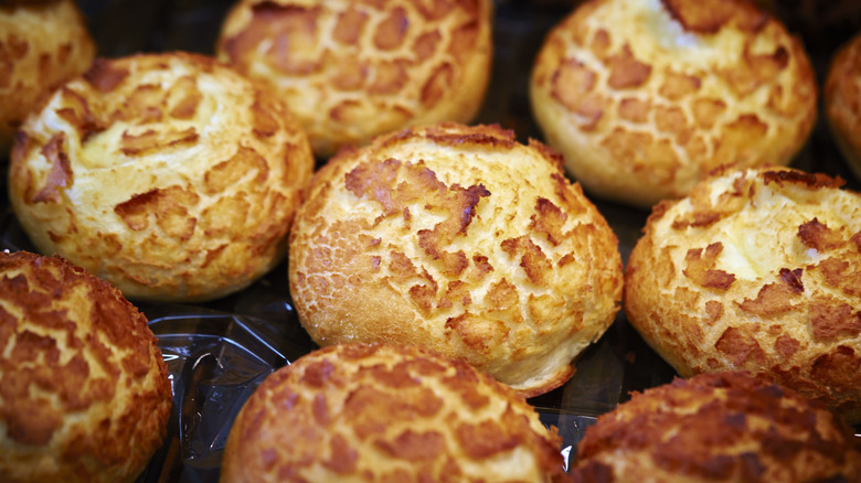 Assortment of tiger bread rolls