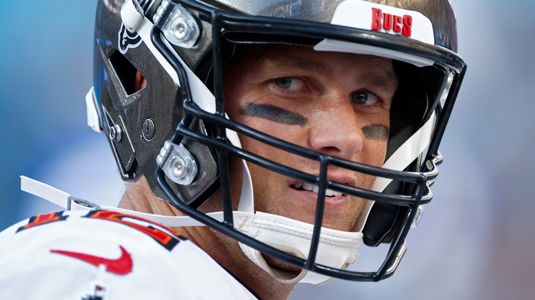 Tom Brady in football gear