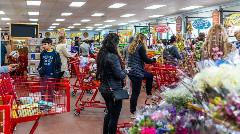 Trader Joe's store with customers