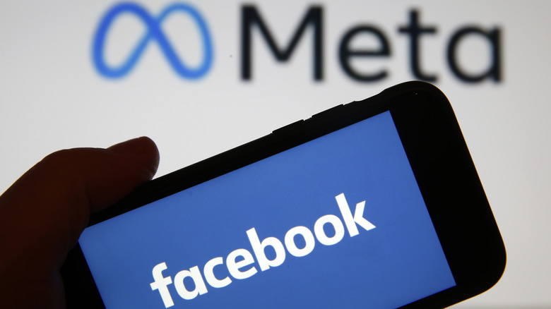 Facebook and Meta logos