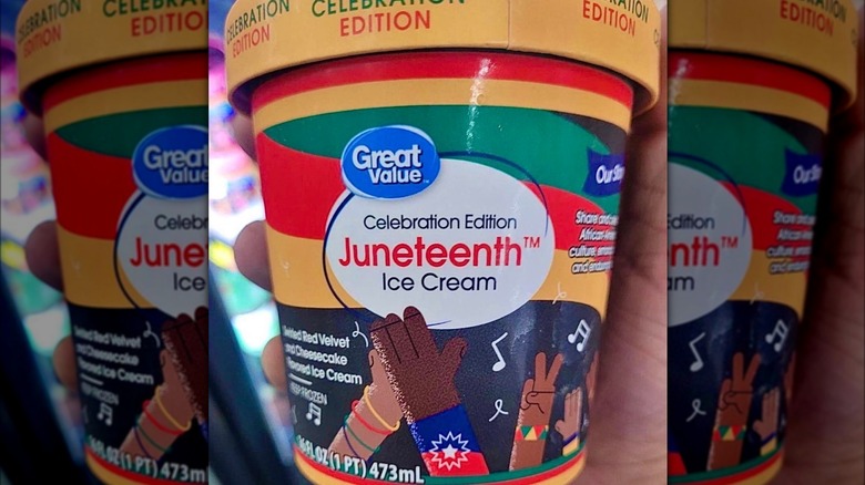 Juneteenth ice cream from Walmart