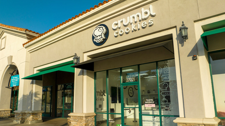 Crumbl Cookies storefront daytime