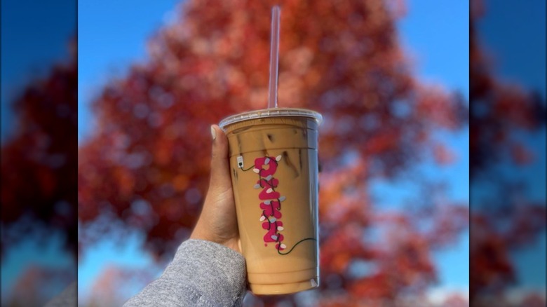 Dunkin' coffee with toasted white chocolate swirl