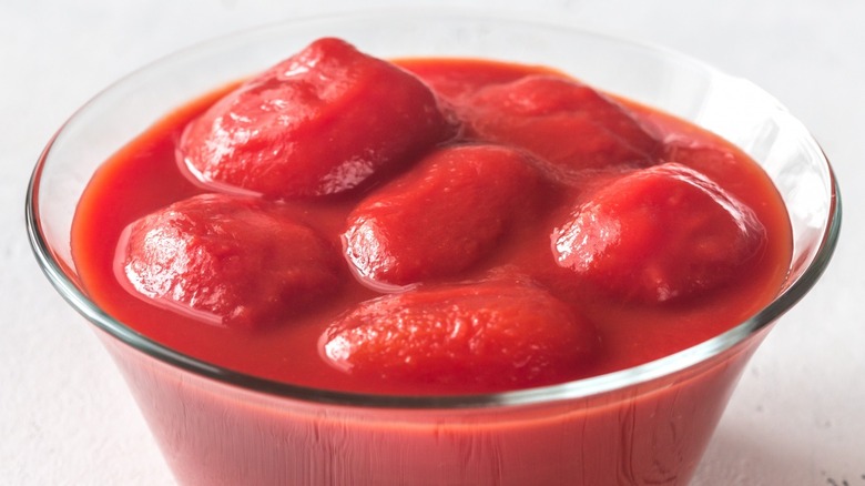 Whole canned tomatoes