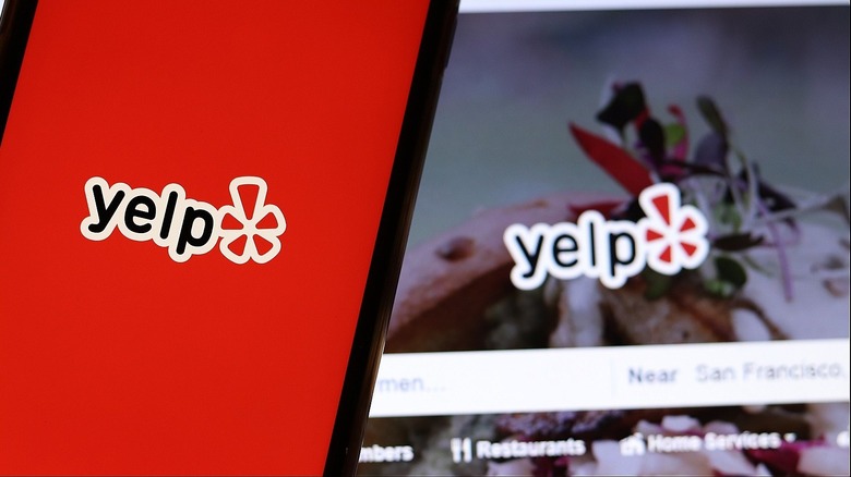 Yelp app and Yelp background