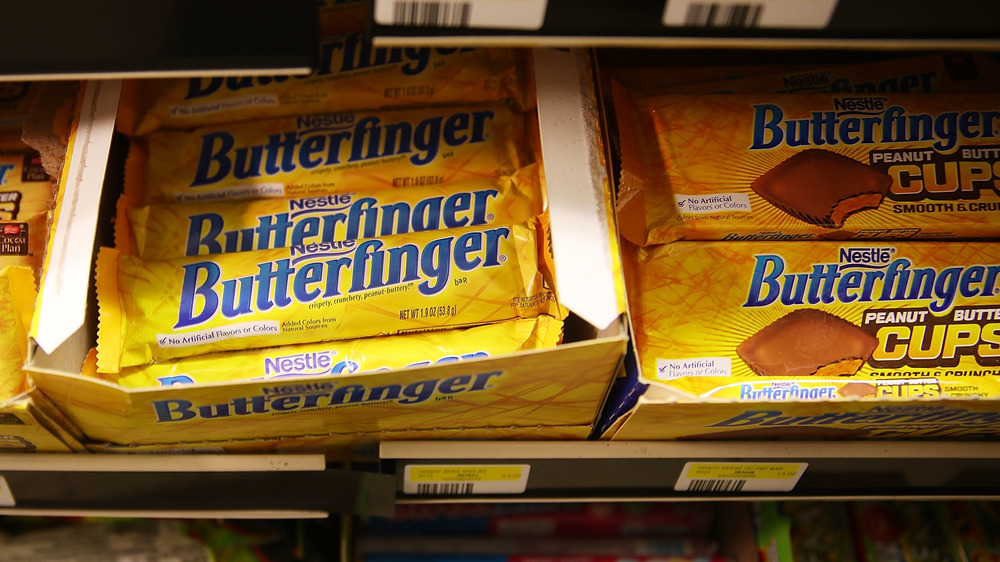 Butterfinger products on shelf