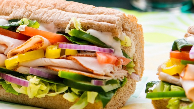 Subway turkey sandwich