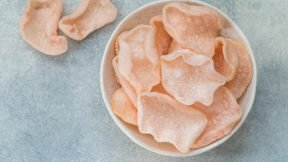 Bowl of prawn crackers