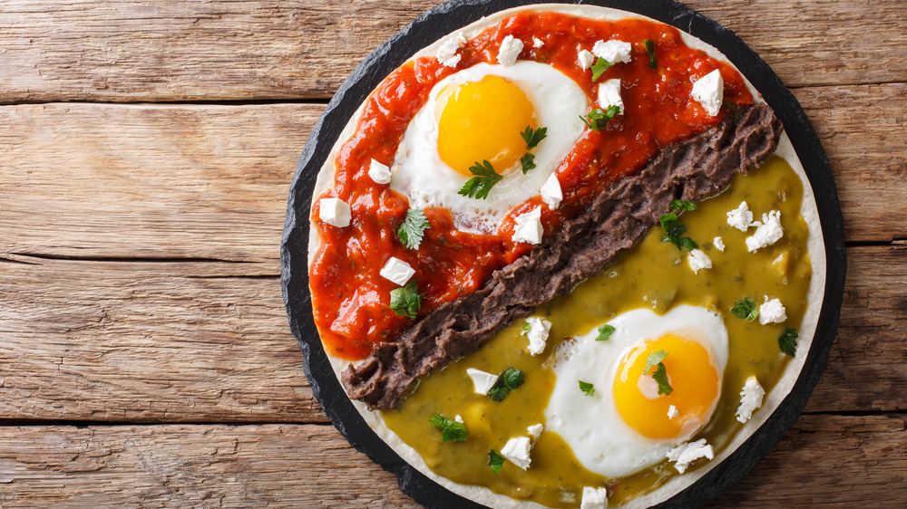 Queso fresco on Mexican food bowl