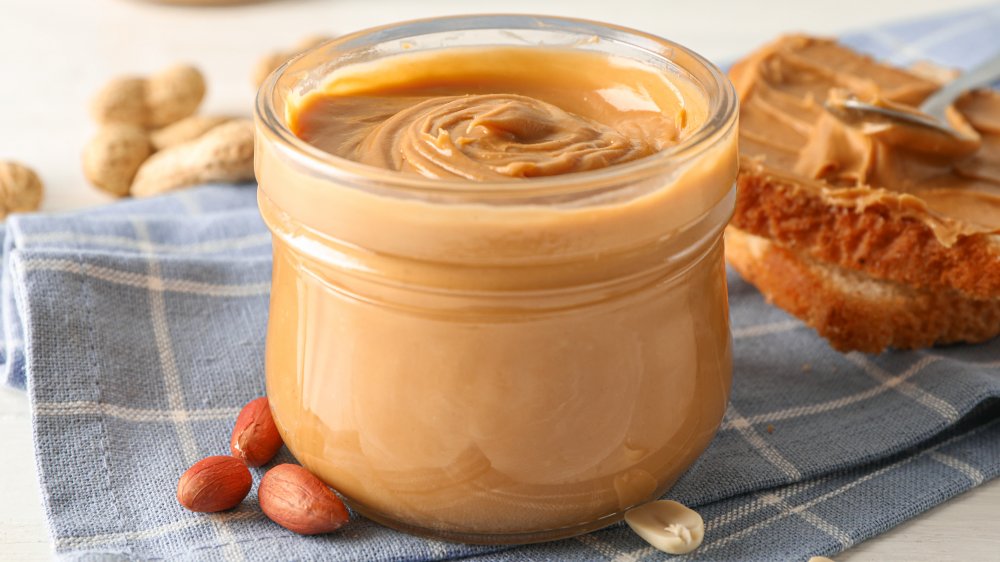 Jar of peanut butter