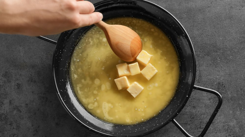 Browning butter on stovetop