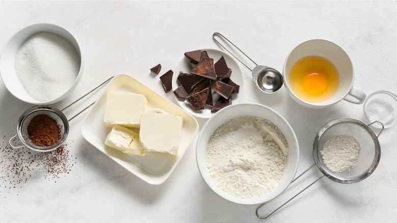 Various baking ingredients 