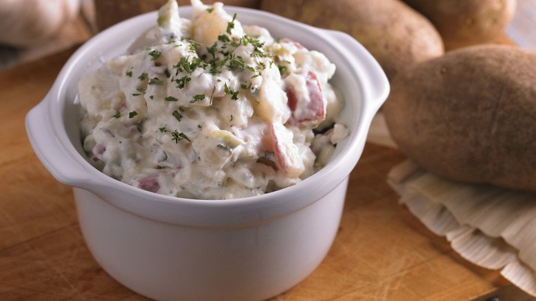 Bowl of potato salad